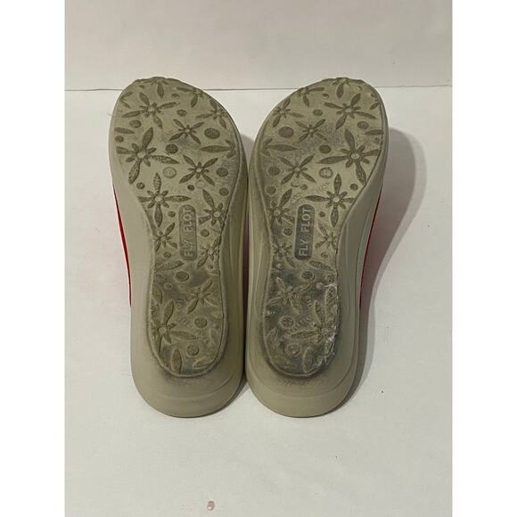 FLY FLOT Red Cloth Slipper Sandal Stretch Mesh Upper Rosso EU 38 US 7.5 Comfort - Picture 6 of 6